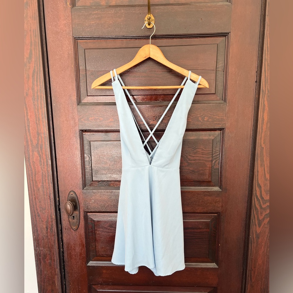 Light blue formal dress